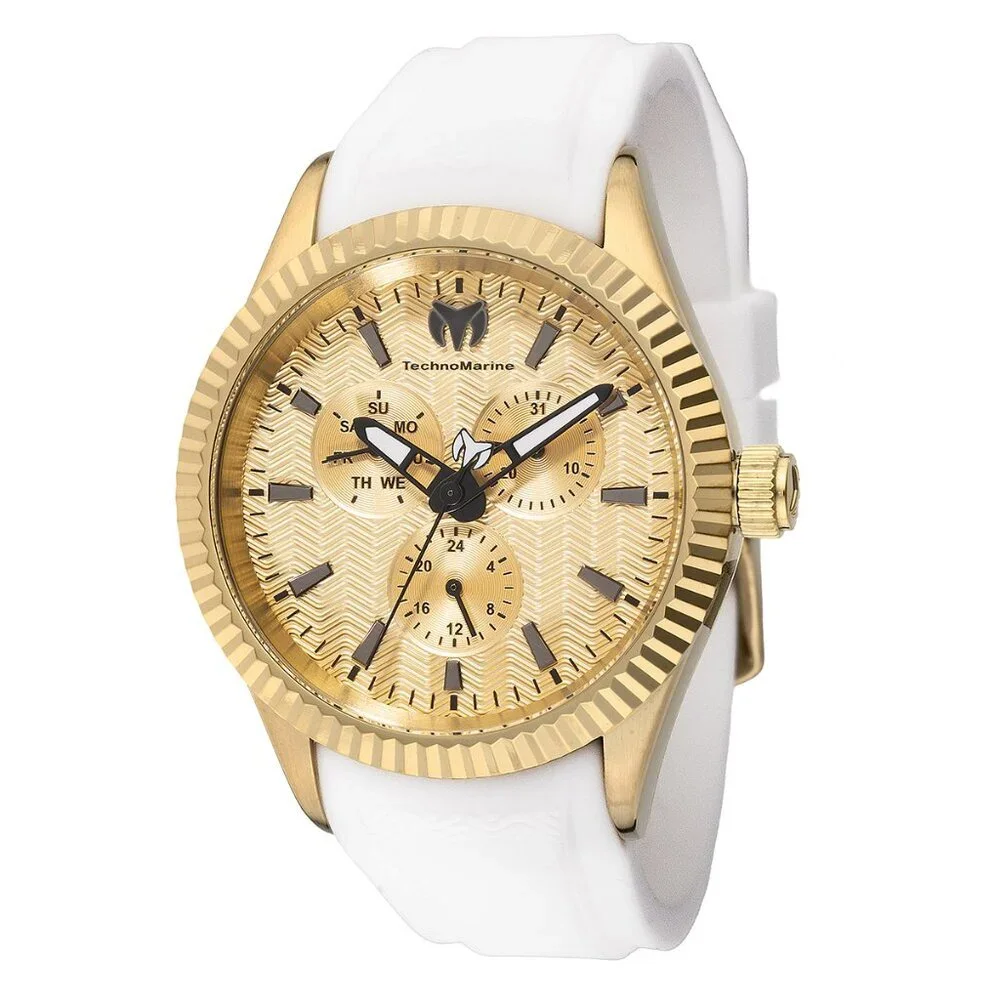 TechnoMarine Sea Dream Men's Watch - 42mm, White (TM-724002) in Case